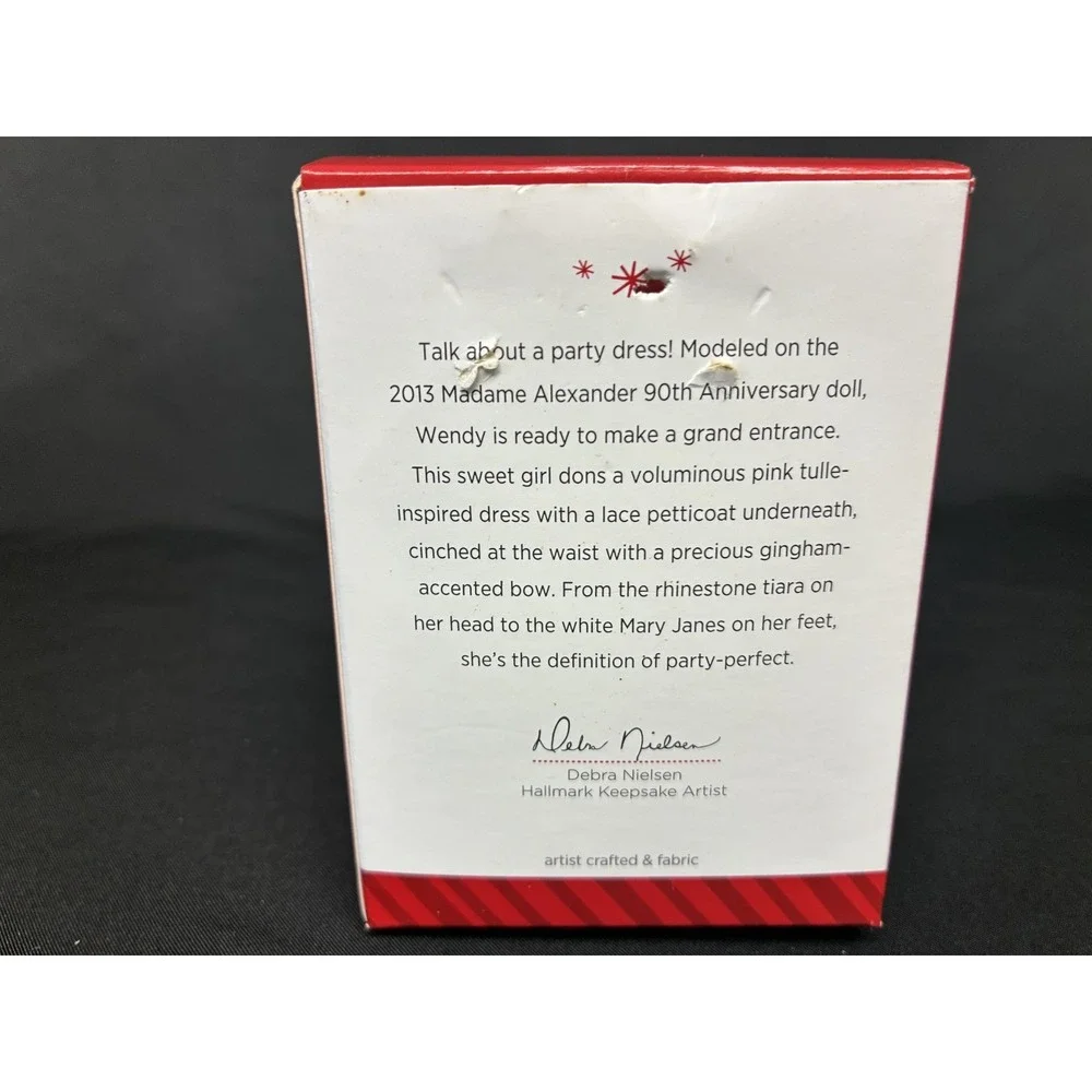Hallmark Madame Alexander Wendy 90th Anniversary Keepsake Ornament QX9136 2014